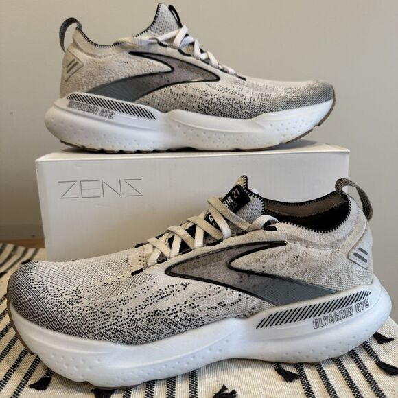 Brooks Stealthfit 21 Women's Running Shoes Size 10 B Medium White Black Read Des - Picture 1 of 8